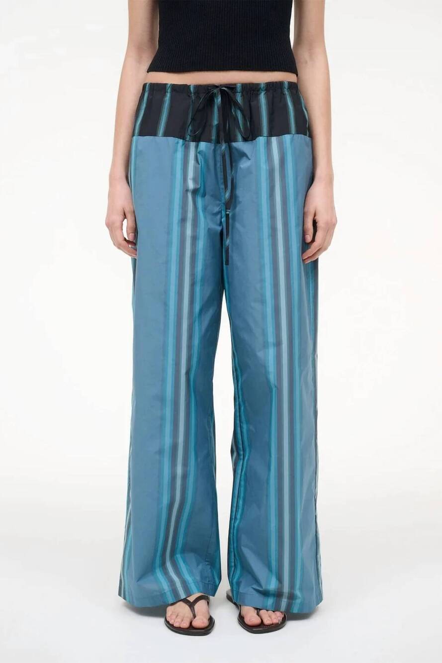 NEW STAUD mateo drawstring pants in marina